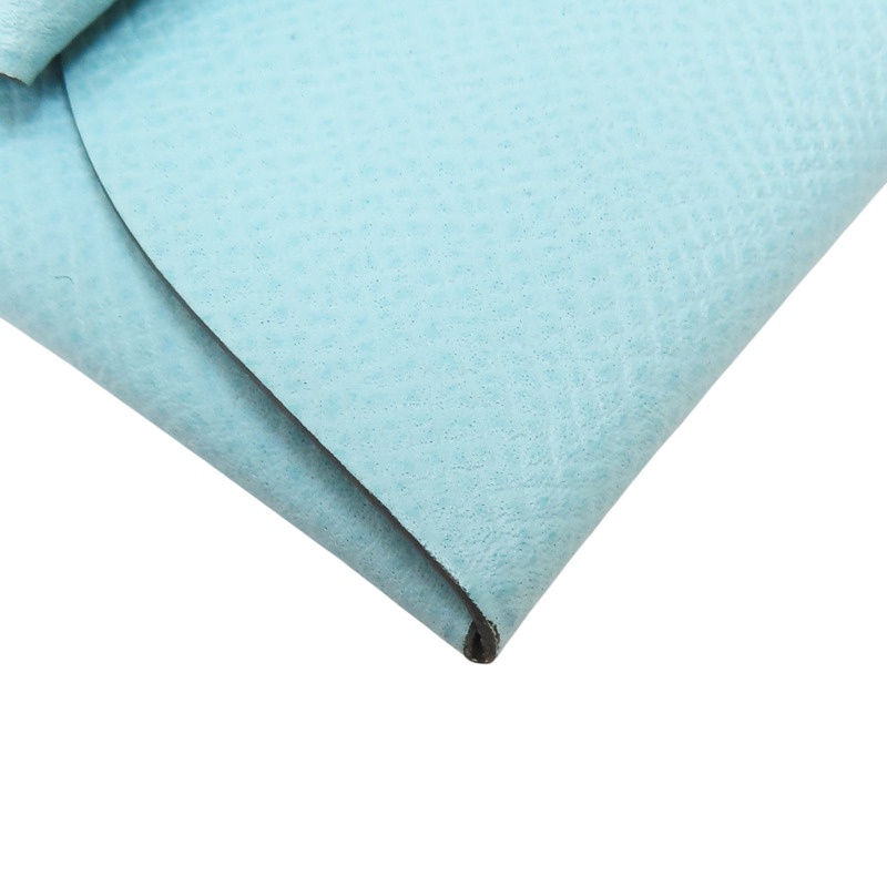 環礁藍 Epsom牛皮 Bastia 扣式零錢包 T刻【HERMES 愛馬仕】-10