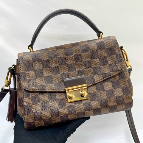 LOUIS VUITTON 路易威登 棋盤格 Croisette 2Way 手提肩背包