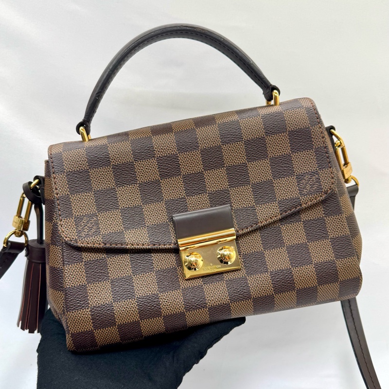 LOUIS VUITTON 路易威登 棋盤格 Croisette 2Way 手提肩背包-0