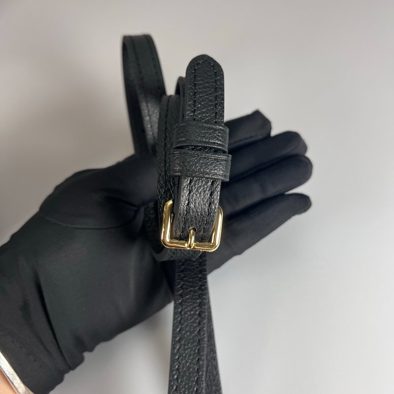 LV M81456/晶片款 黑拚米皮革壓紋Nano Speedy包-6