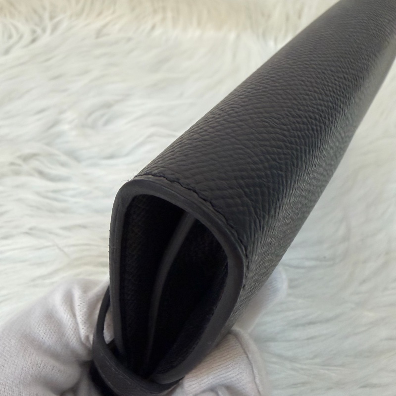 HERMES KELLY 黑色 EPSOM 金釦 凱莉長夾發財夾皮夾錢包-6