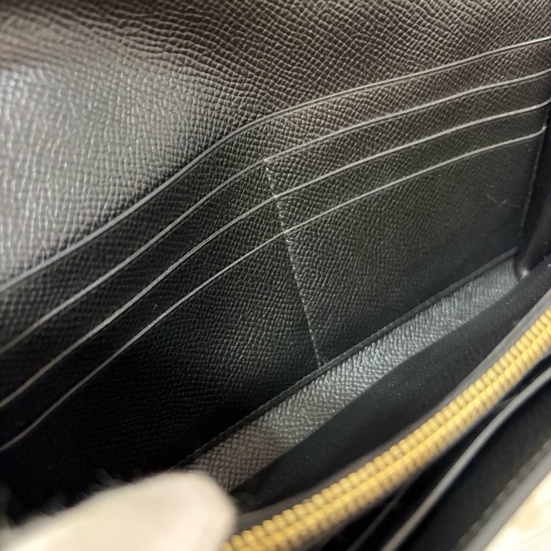 HERMES KELLY 黑色 EPSOM 金釦 凱莉長夾發財夾皮夾錢包-32