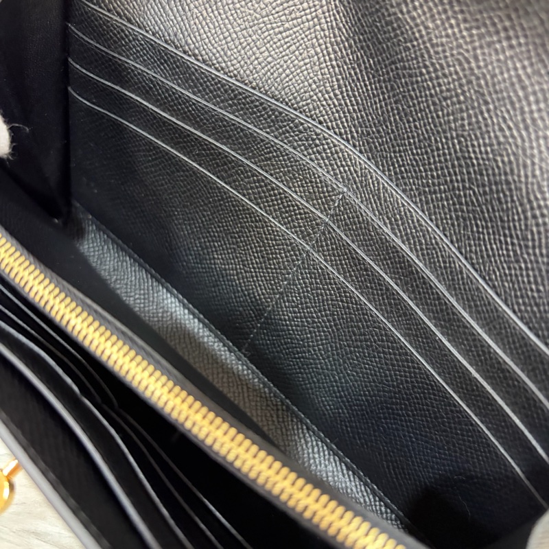 HERMES KELLY 黑色 EPSOM 金釦 凱莉長夾發財夾皮夾錢包-33