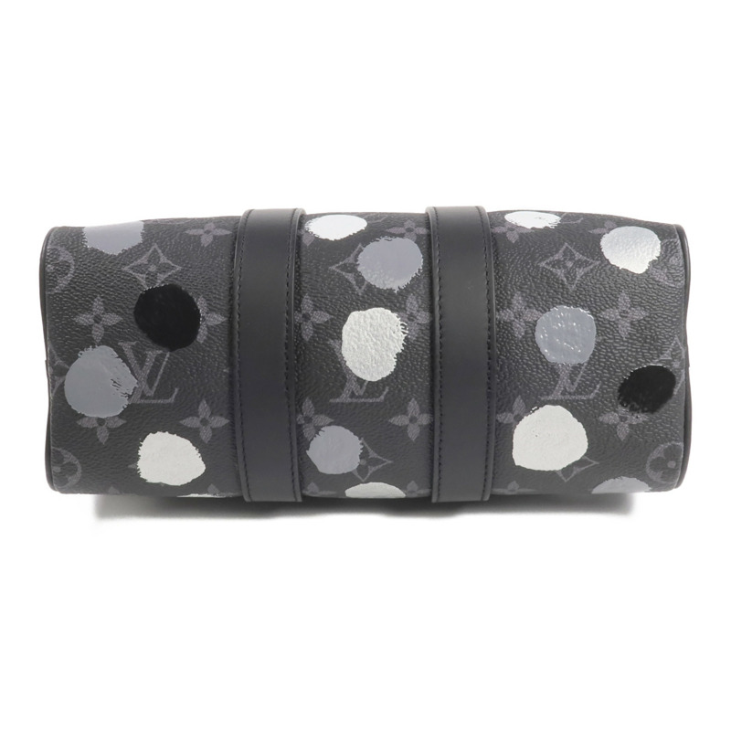 LOUIS VUITTON Monogram Eclipse LV x YK Keepall Bandouliere 25手挽肩背兩用袋-3