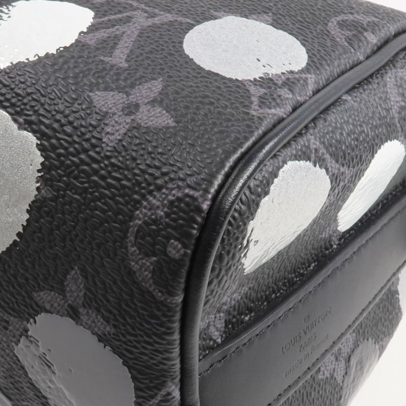 LOUIS VUITTON Monogram Eclipse LV x YK Keepall Bandouliere 25手挽肩背兩用袋-5