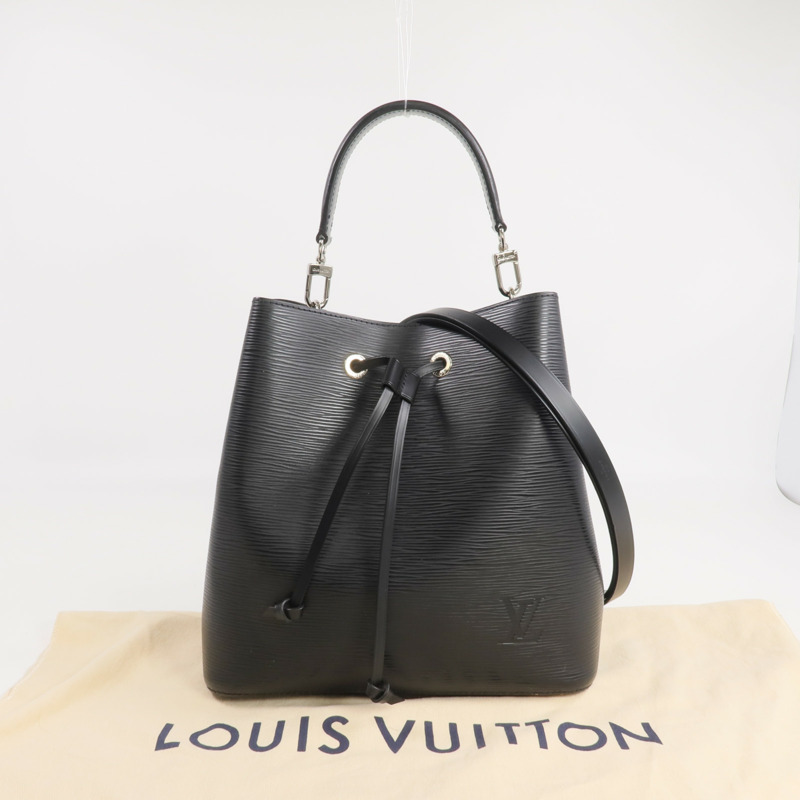 LOUIS VUITTON Epi Neo Noe MM銀扣手挽肩背兩用袋-16
