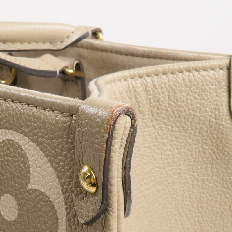 LOUIS VUITTON Monogram Empreinte OnTheGo MM金扣手挽肩背兩用袋-9