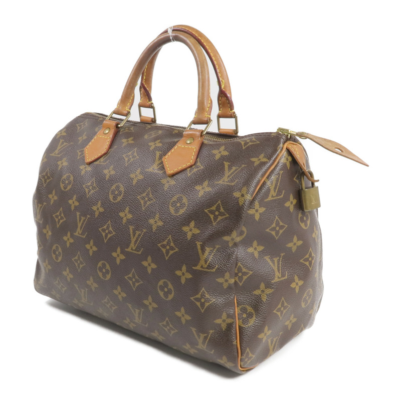 LOUIS VUITTON Monogram Speedy 30金扣手挽袋-2