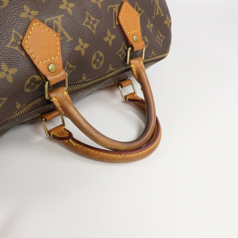 LOUIS VUITTON Monogram Speedy 30金扣手挽袋-4
