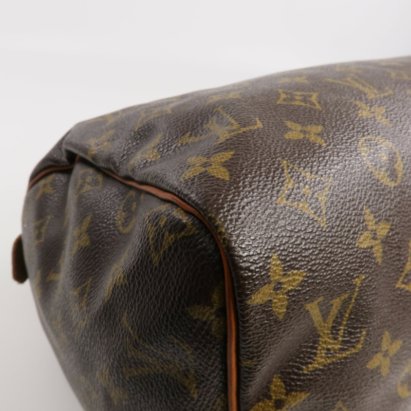 LOUIS VUITTON Monogram Speedy 30金扣手挽袋-12