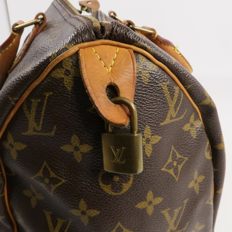 LOUIS VUITTON Monogram Speedy 30金扣手挽袋-14