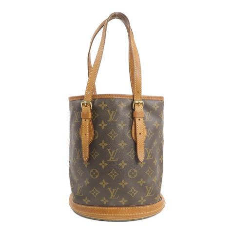 LOUIS VUITTON Monogram Bucket PM金扣手挽袋