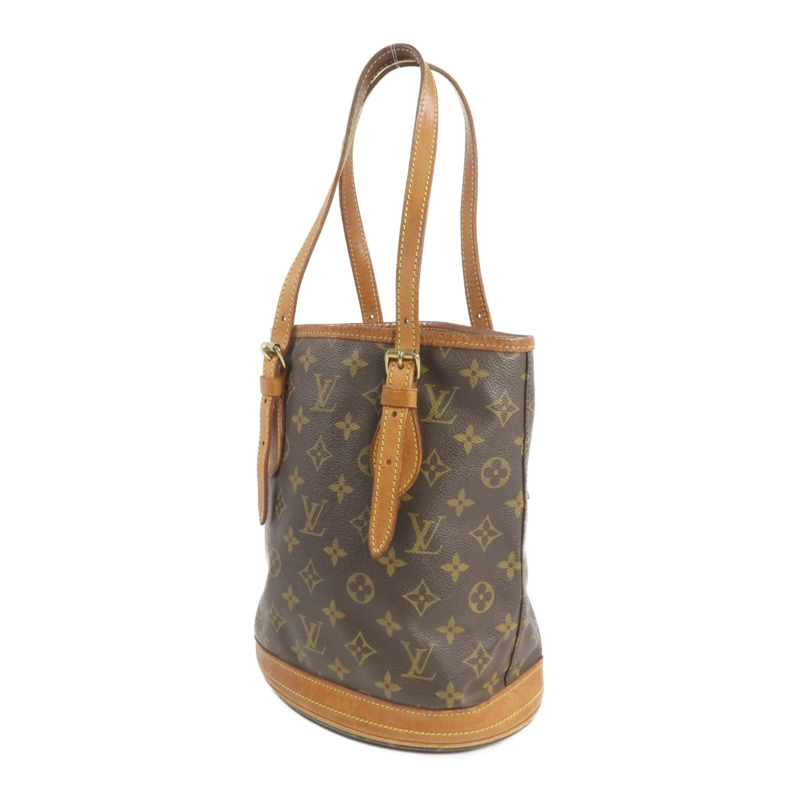 LOUIS VUITTON Monogram Bucket PM金扣手挽袋-2