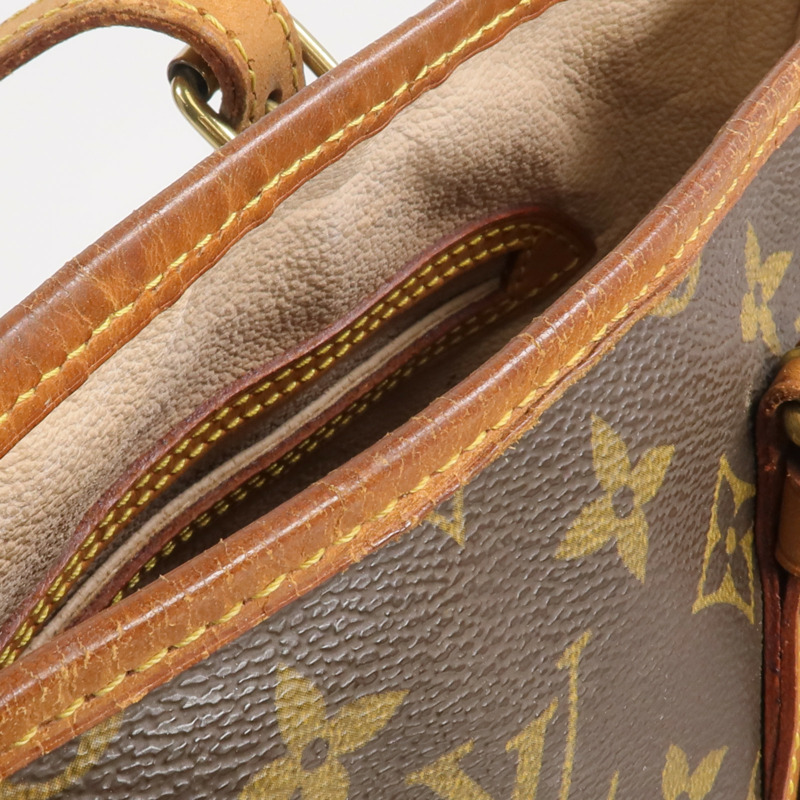 LOUIS VUITTON Monogram Bucket PM金扣手挽袋-14