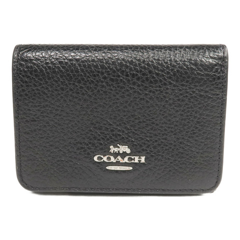 COACH 牛皮皮革Wallet銀扣錢包