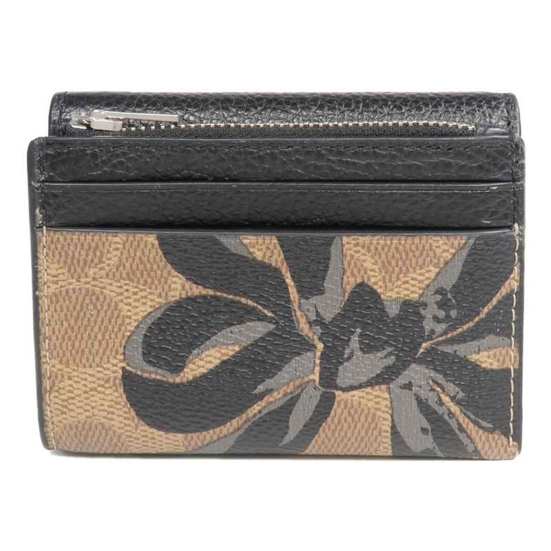 COACH 牛皮皮革Wallet銀扣錢包-1