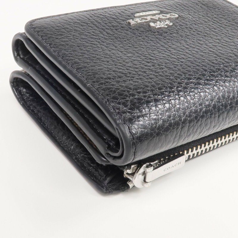 COACH 牛皮皮革Wallet銀扣錢包-8