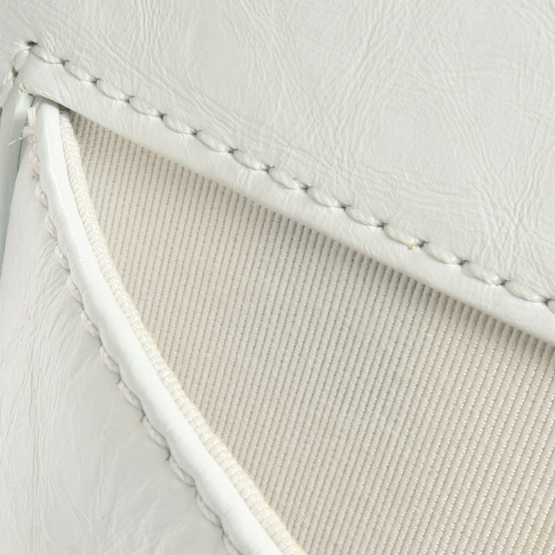 CHANEL 牛皮皮革Chain Shoulder銀扣鏈帶肩背袋-17