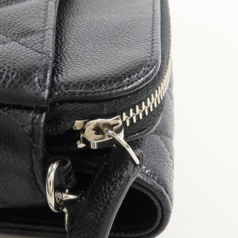 CHANEL 牛皮皮革WOC Wallet On Chain銀扣鏈帶肩背袋-10