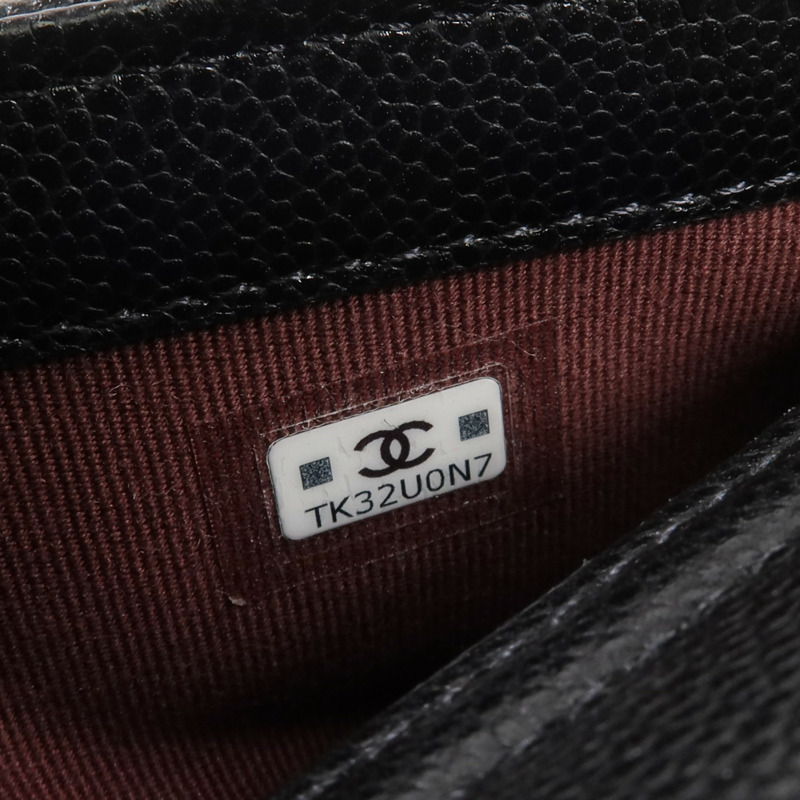 CHANEL 牛皮皮革WOC Wallet On Chain銀扣鏈帶肩背袋-14