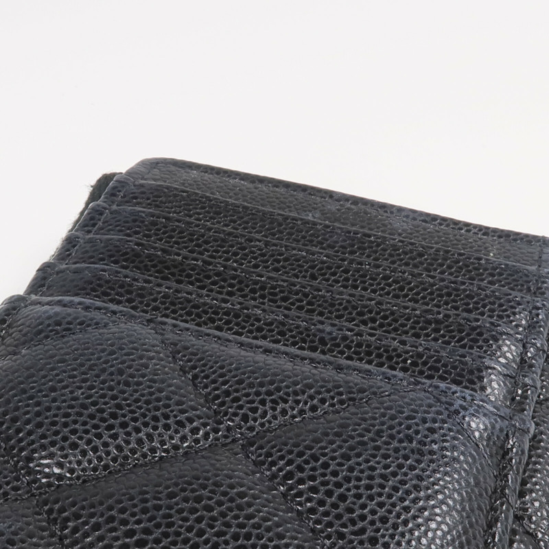 CHANEL 牛皮皮革Zipped Card Holder金扣卡片套-8