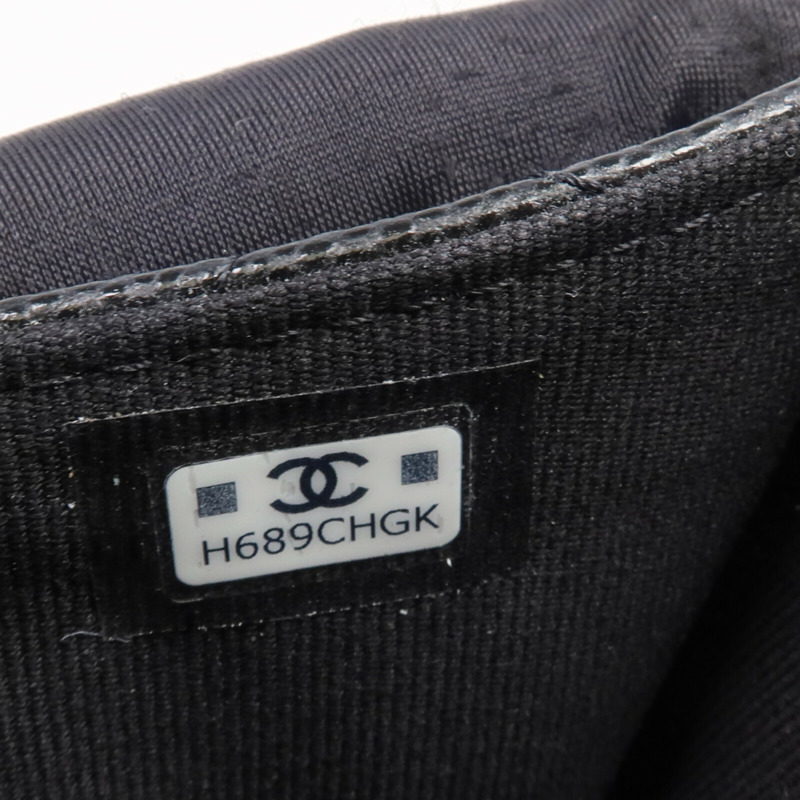 CHANEL 牛皮皮革Zipped Card Holder金扣卡片套-11