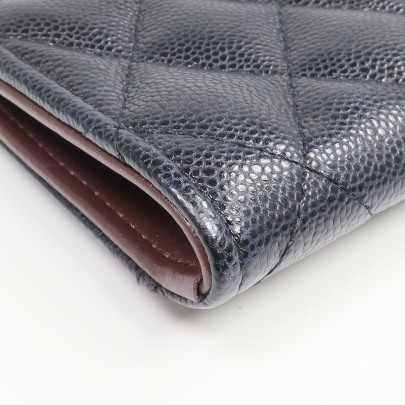 CHANEL 牛皮皮革Zipped Card Holder金扣卡片套-13