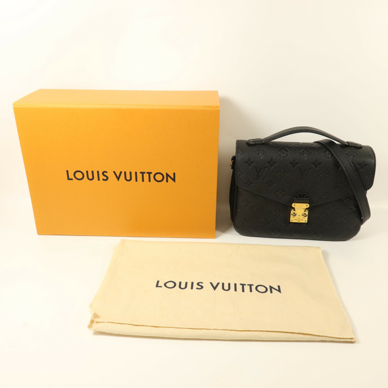 LOUIS VUITTON Monogram Empreinte Pochette Metis金扣手挽肩背兩用袋-8
