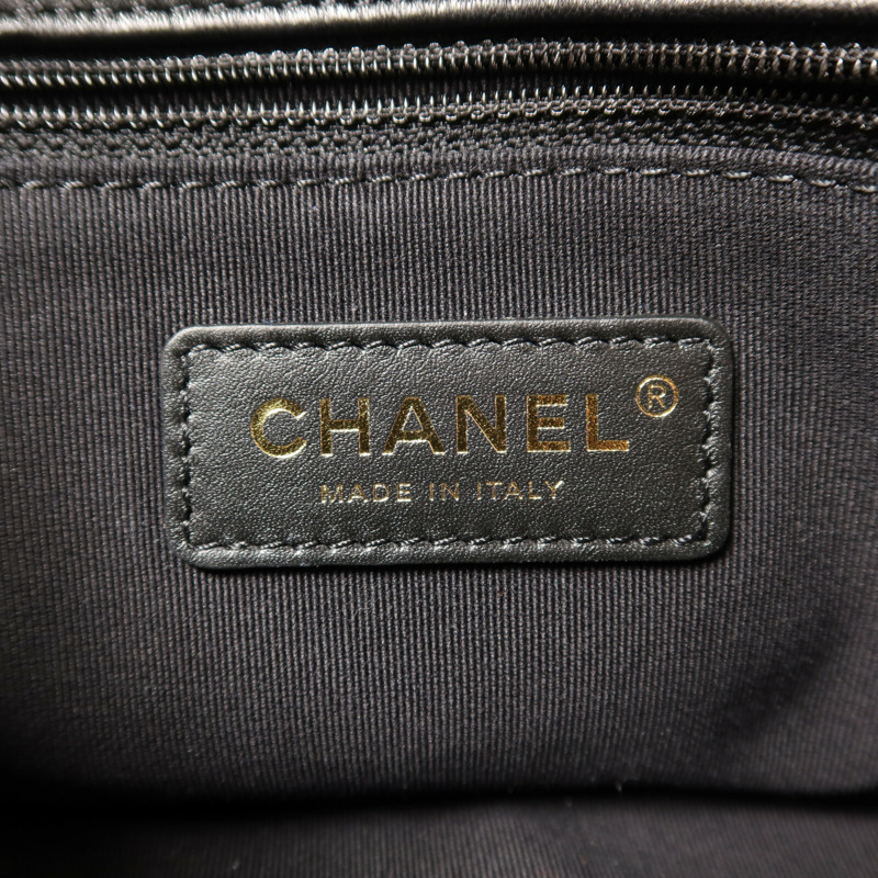 CHANEL 牛皮皮革Mini Matelasse金扣鏈帶手挽肩背兩用袋-4