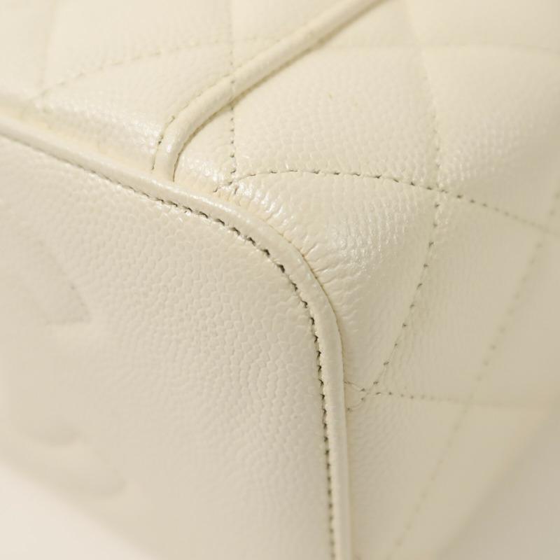 CHANEL 牛皮皮革Vanity Case金扣鏈帶肩背袋-14