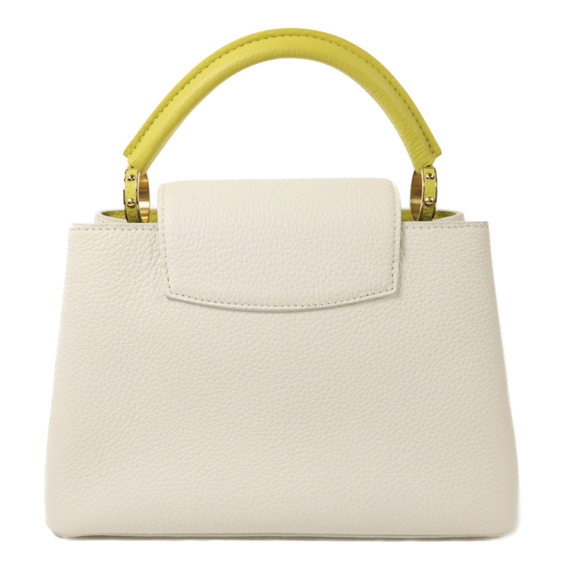 LOUIS VUITTON Taurillon Capucines BB金扣手挽肩背兩用袋-1