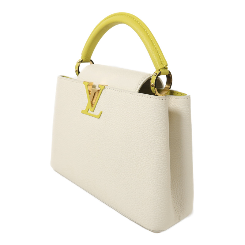LOUIS VUITTON Taurillon Capucines BB金扣手挽肩背兩用袋-2