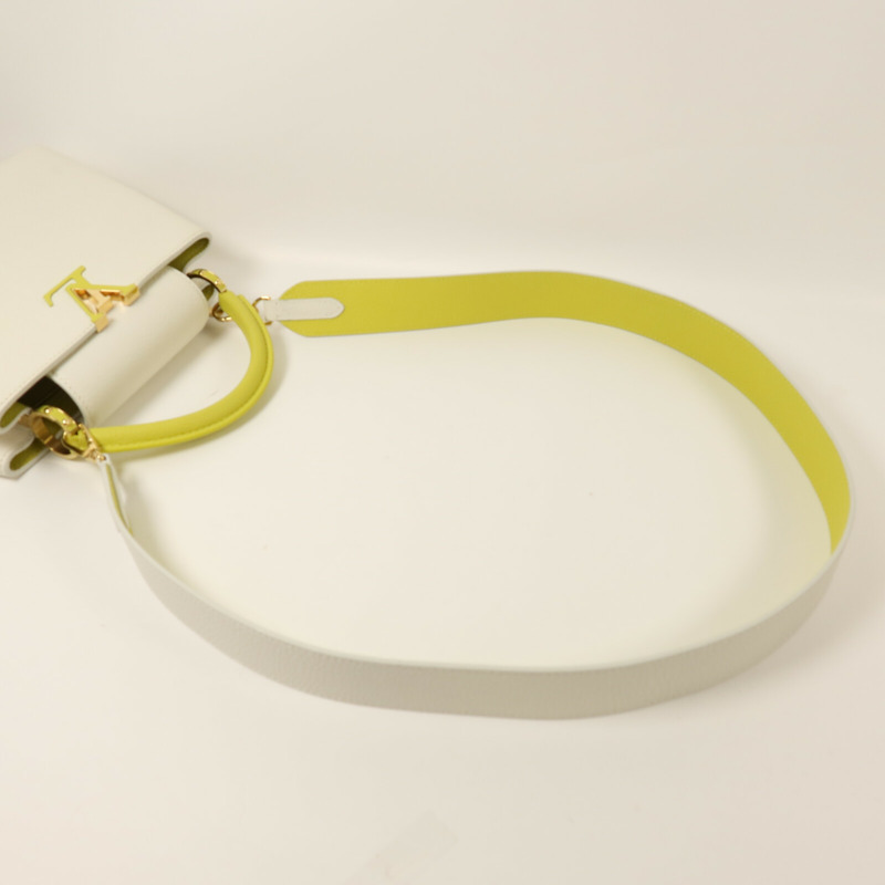 LOUIS VUITTON Taurillon Capucines BB金扣手挽肩背兩用袋-6