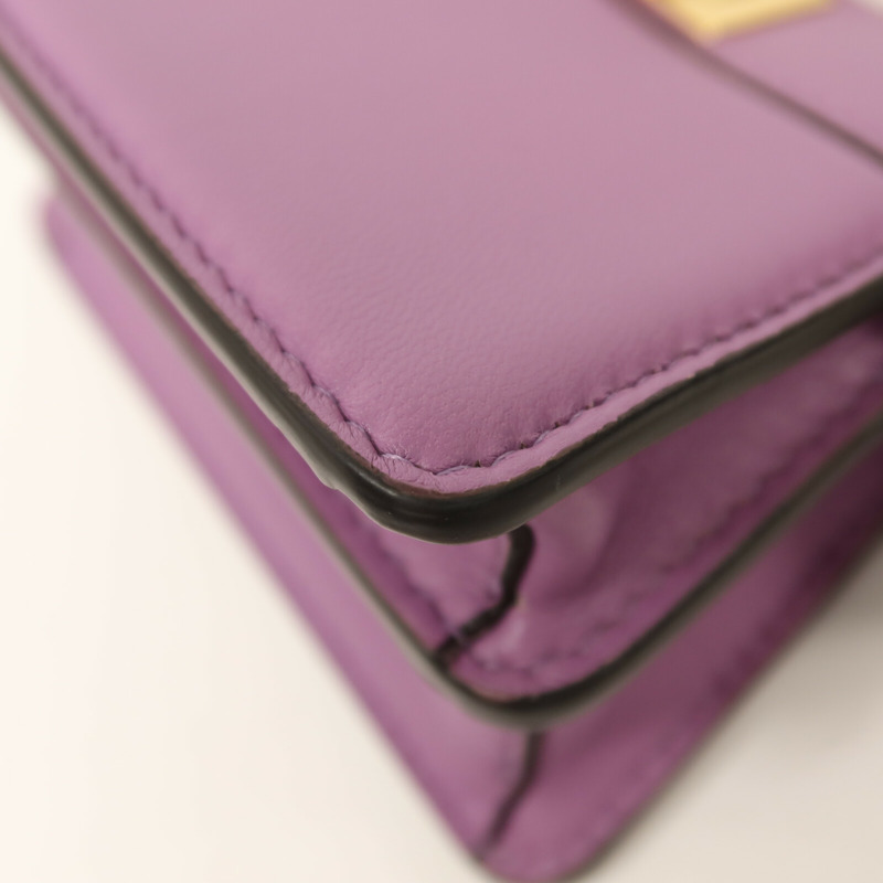 FENDI 牛皮皮革Nano Peekaboo金扣手挽肩背兩用袋-10