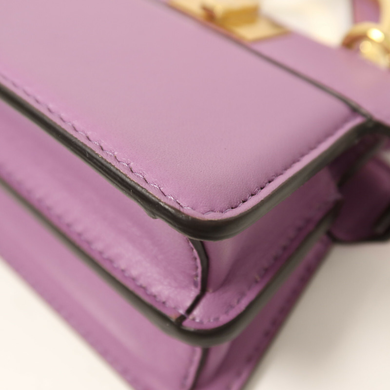 FENDI 牛皮皮革Nano Peekaboo金扣手挽肩背兩用袋-11