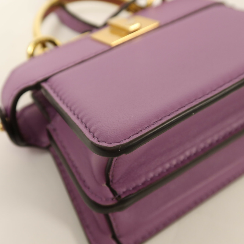 FENDI 牛皮皮革Nano Peekaboo金扣手挽肩背兩用袋-12