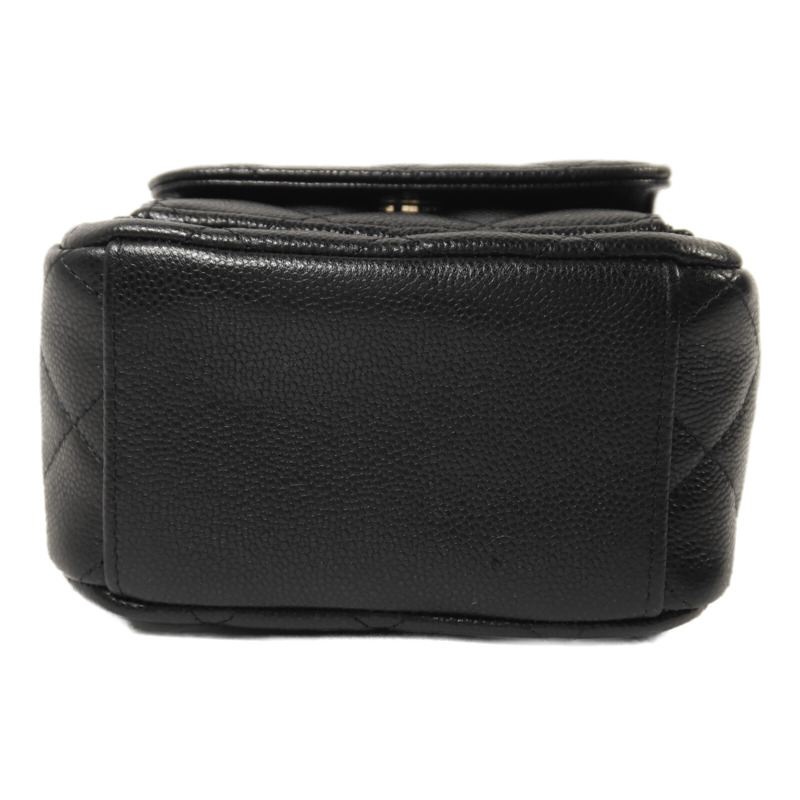 CHANEL 牛皮皮革Matelasse Mini Backpack金扣鏈帶背包-3