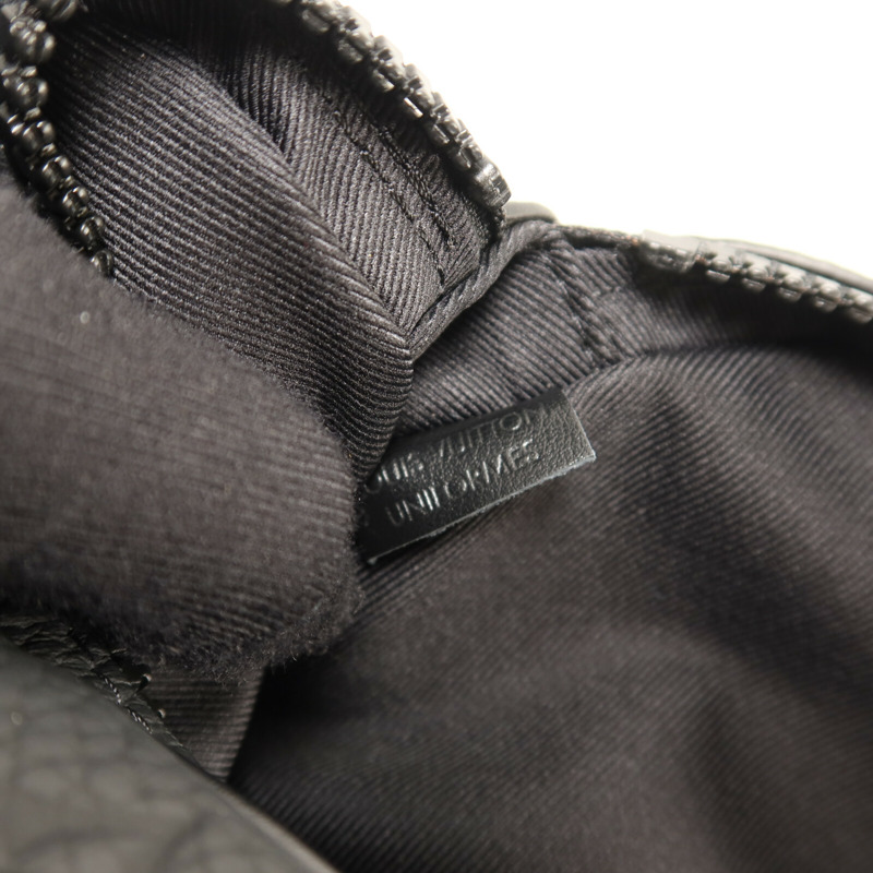 LOUIS VUITTON Monogram Taurillon Pochette Volga Uniform腰包-5