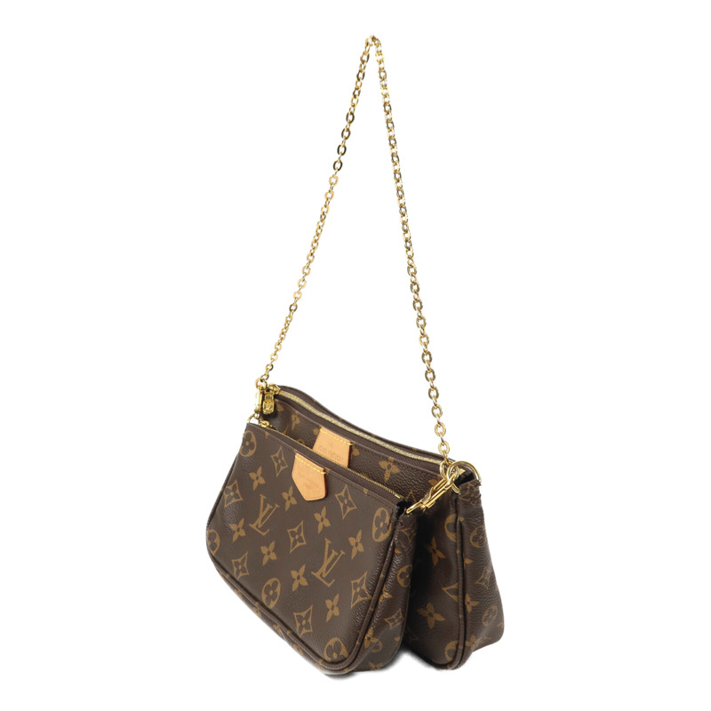 LOUIS VUITTON Monogram Multi Pochette Accessoires金扣鏈帶肩背袋-2