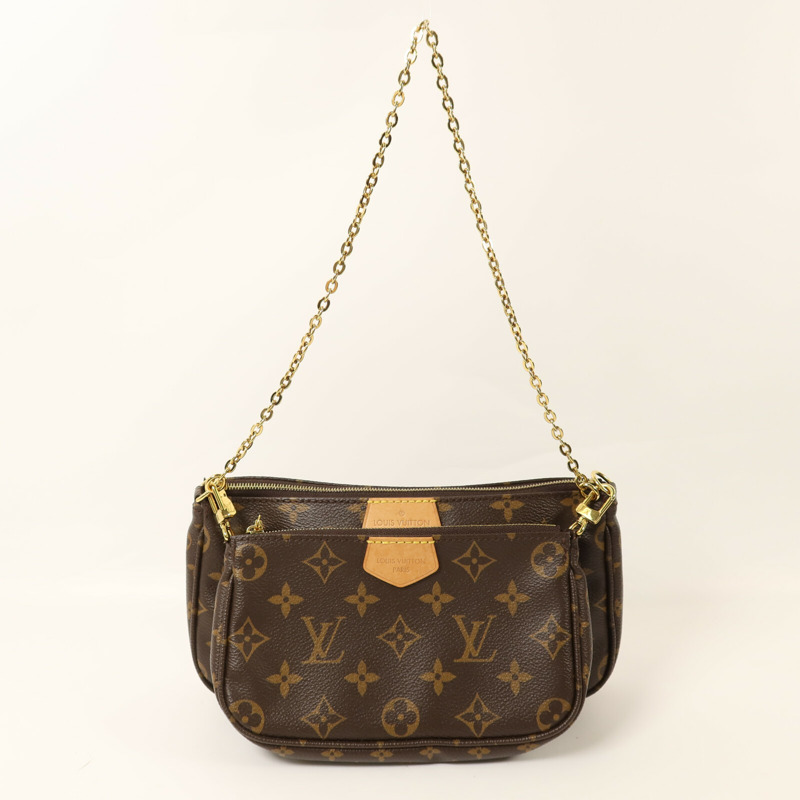 LOUIS VUITTON Monogram Multi Pochette Accessoires金扣鏈帶肩背袋-15