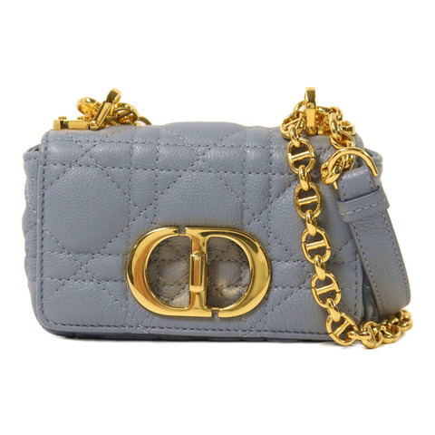 Dior 牛皮皮革Micro Caro金扣鏈帶肩背袋