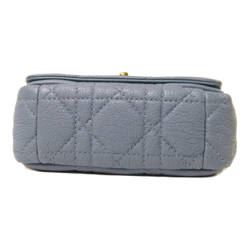 Dior 牛皮皮革Micro Caro金扣鏈帶肩背袋-3