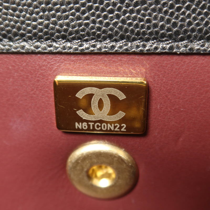 CHANEL 牛皮皮革Small Flap Bag金扣鏈帶肩背袋-6