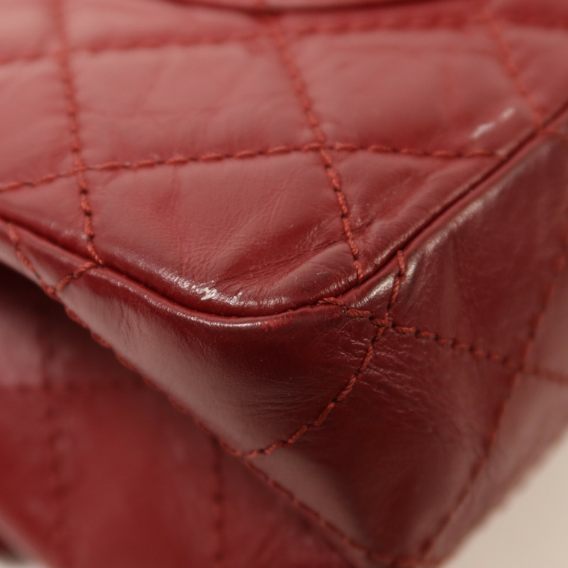 CHANEL 牛皮皮革2.55 Chain Shoulder金扣鏈帶肩背袋-13