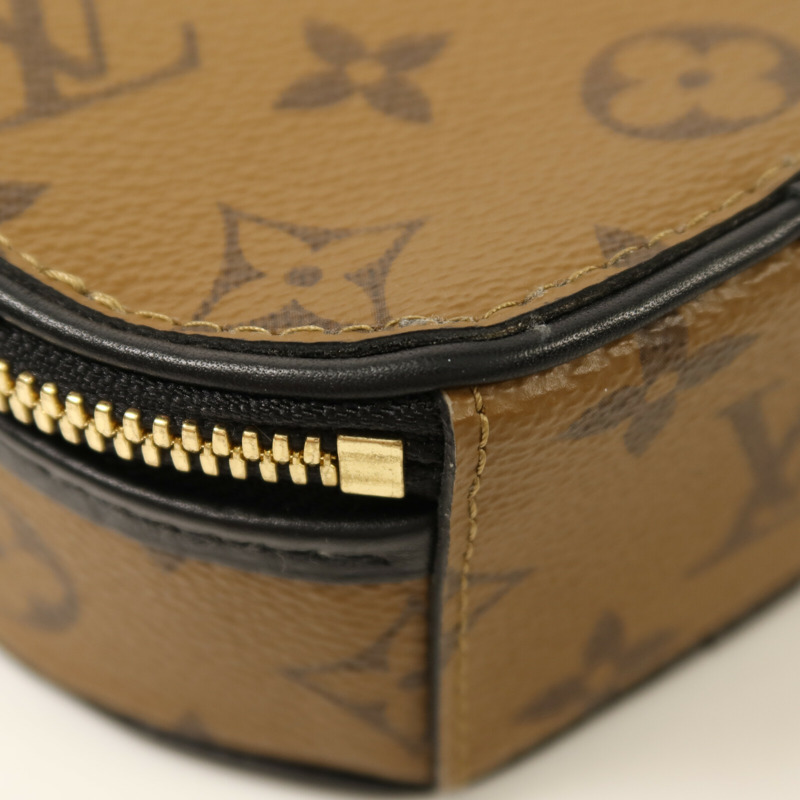 LOUIS VUITTON Monogram Reverse Mini Boite Chapeau金扣手挽肩背兩用袋-8