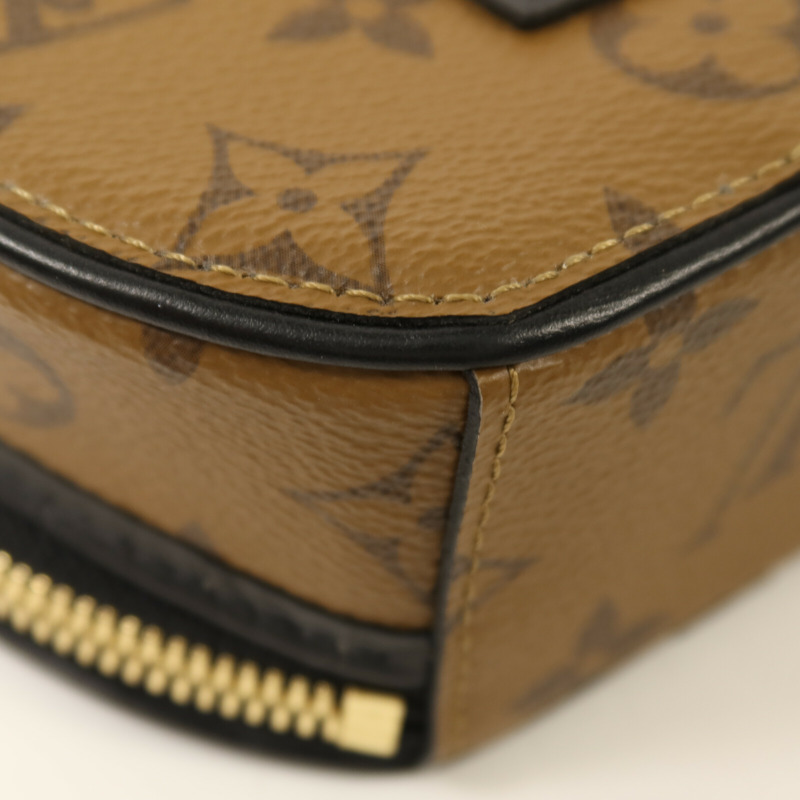 LOUIS VUITTON Monogram Reverse Mini Boite Chapeau金扣手挽肩背兩用袋-10