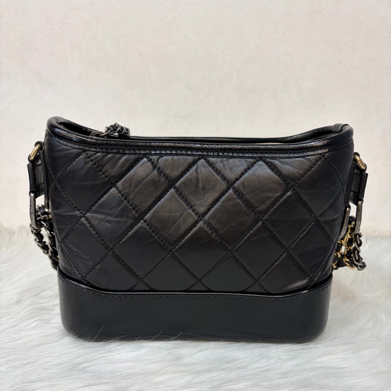 CHANEL A91810 AS0865 gabrielle HOBO 20公分 黑色斜背包流浪包 小號-3