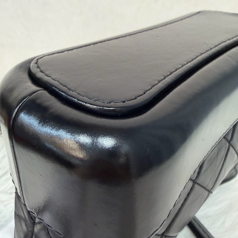 CHANEL A91810 AS0865 gabrielle HOBO 20公分 黑色斜背包流浪包 小號-8