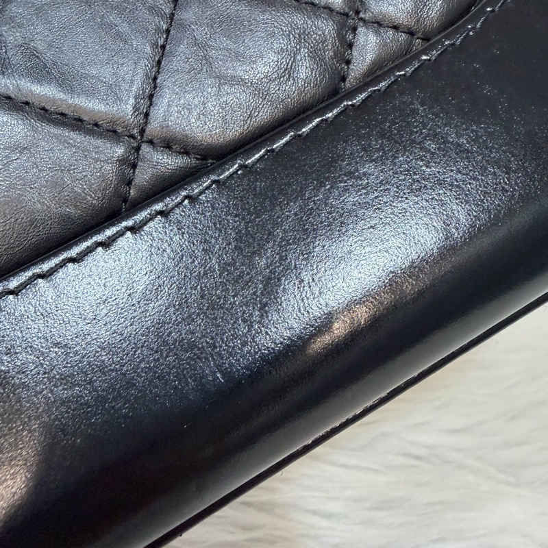 CHANEL A91810 AS0865 gabrielle HOBO 20公分 黑色斜背包流浪包 小號-13