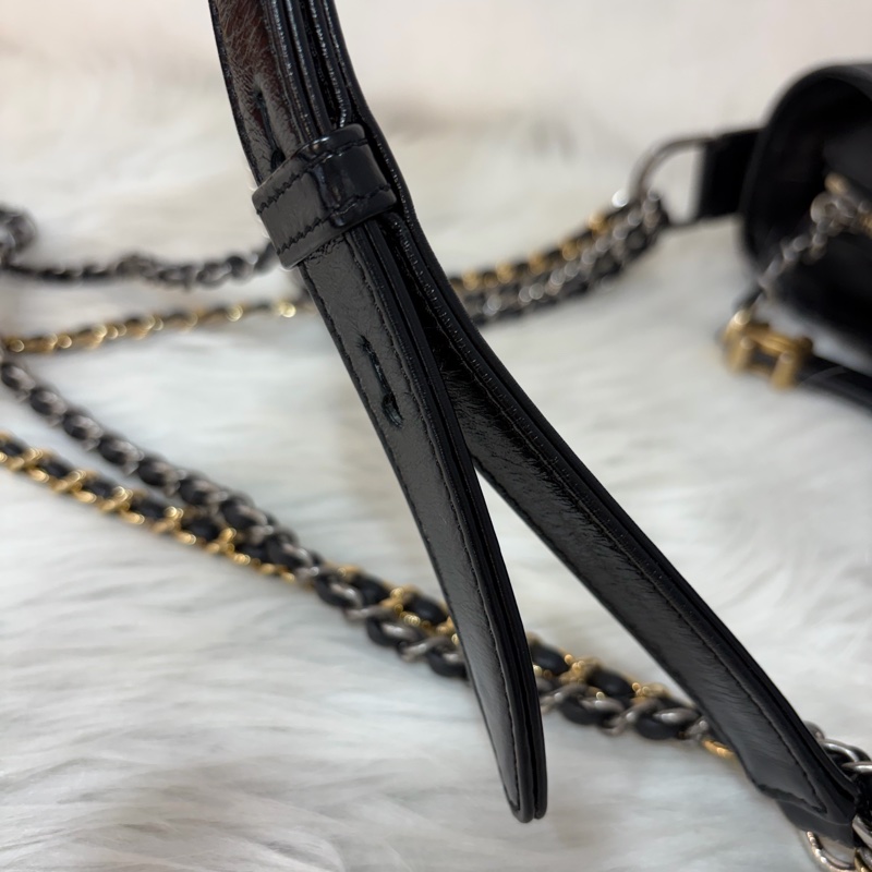 CHANEL A91810 AS0865 gabrielle HOBO 20公分 黑色斜背包流浪包 小號-49